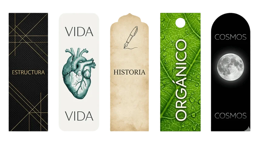 separadores de libros personalizados modernos. impulsa tu marca
